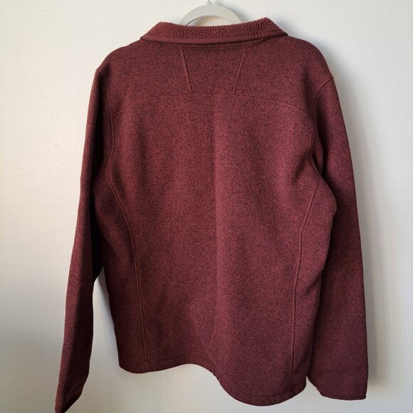 The North Face Mens Quarter Zip Jacket Brick Red Size L - Picture 5 of 7